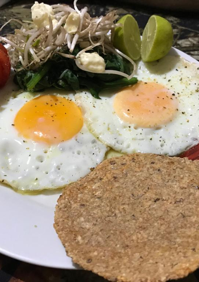 Una foto de Espinacas-tortillas de avena
