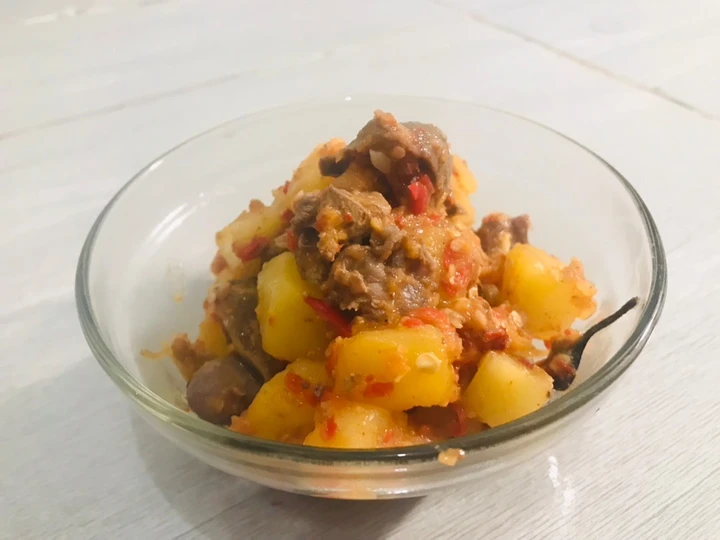 Langkah Mudah untuk Menyiapkan Resep Sambel Goreng Kentang Ati Ampela (No Minyak, for diet) yang Uenak Anti Ribet, Bisa Manjain Lidah