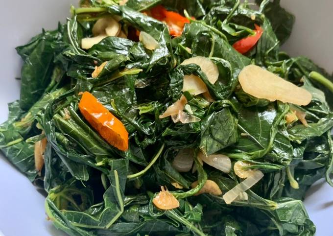 Resep Tumis Daun Singkong oleh Suci - Cookpad