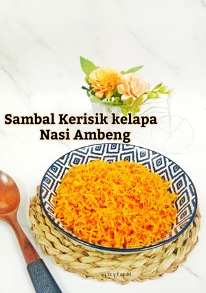 Gambar Sambal Kerisik Kelapa Nasi Ambeng