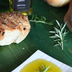Bread with Olive Oil A picture of Bread with Olive Oil.