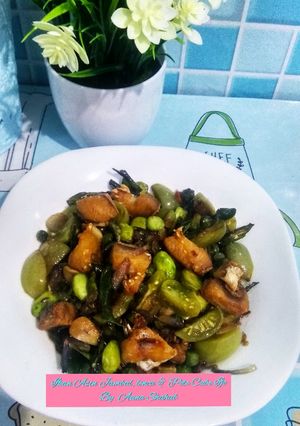 Foto resep Ikan Asin Jambal, lenca dan Pete Cabe Ijo