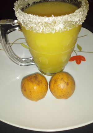 A picture of Agwaluma juice.