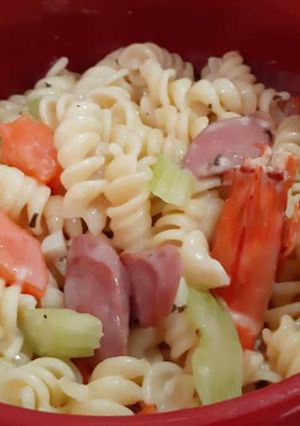 Gambar Spiral Pasta with Prego Cheese and Herbs