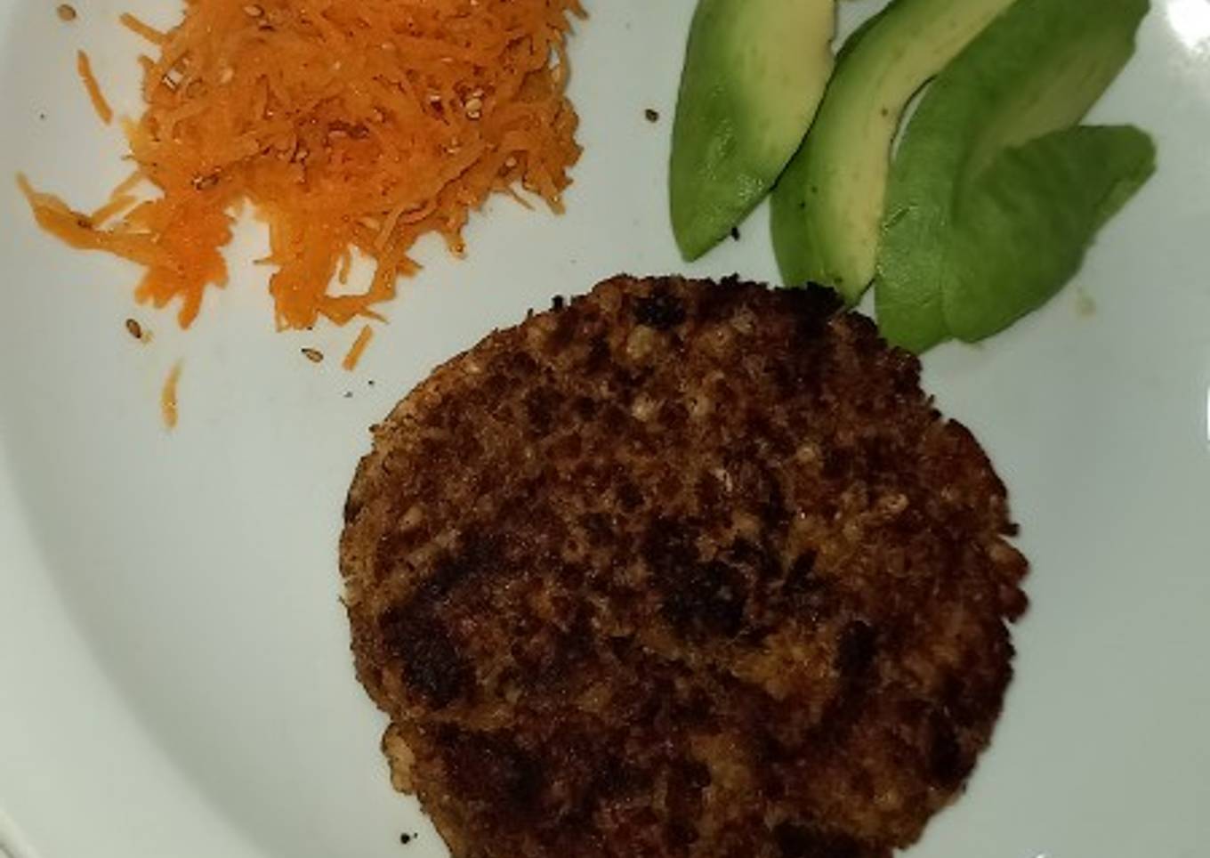 Hamburguesa de lentejas 🤤 ♡