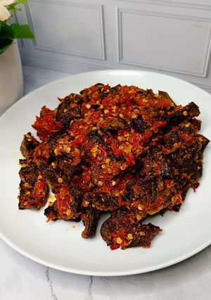 Foto resep Oseng paru mercon