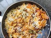 A picture of milk curd rice
