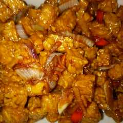 A picture of Orek tempe ala sendiri😁.