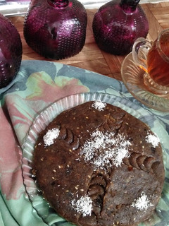 عکسی از دستور حلوای خرما