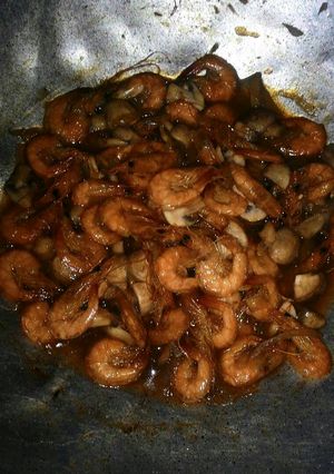 Foto resep Udang jamur kancing saus mentega