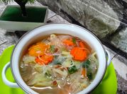 Gambar bihun wortel bunga kol