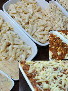Foto de Macarrão com purê de batata
