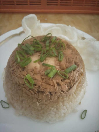 Cara Mudah Menyiapkan Resep  Nasi tim ayam simple yang Sempurna, Bikin Ketagihan