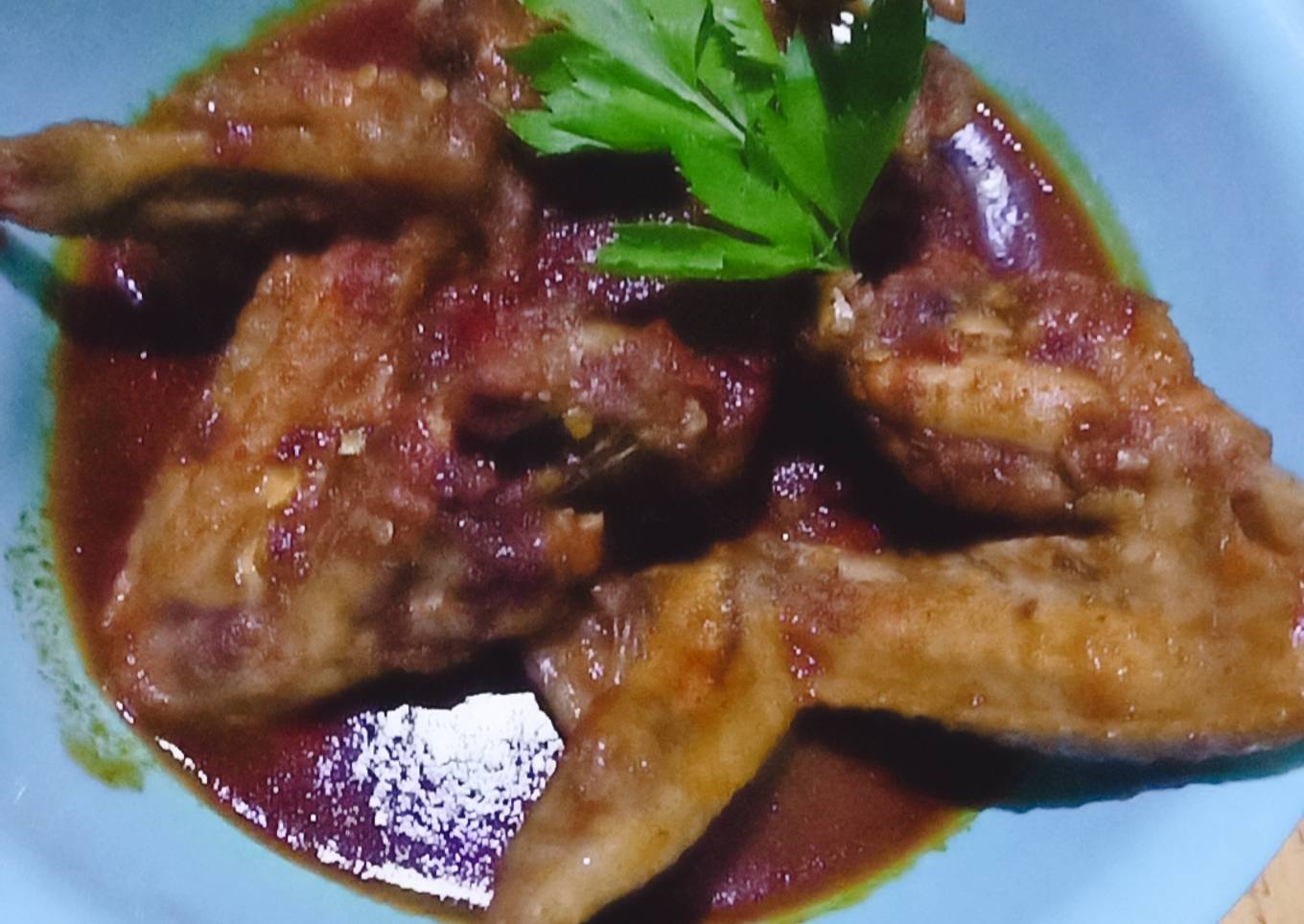 Rendang ayam dengan bumbu indofood