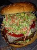 Sándwiches con hamburguesa shami