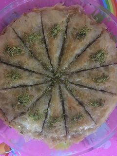 صورة لوصفة بقلاوه بالفستق
