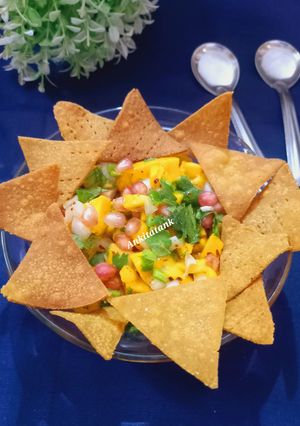 A picture of Gluten free Jowar Nachos.