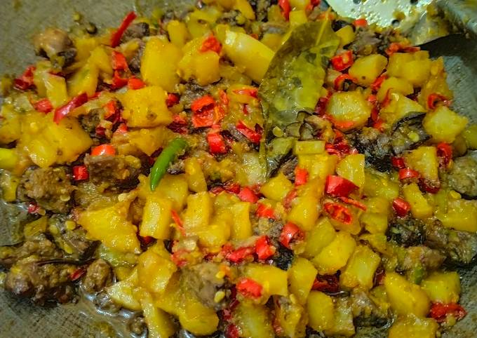 Resep Sambel goreng ati ampela kentang, Enak