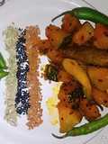 Pumpkin and raw mango sabji