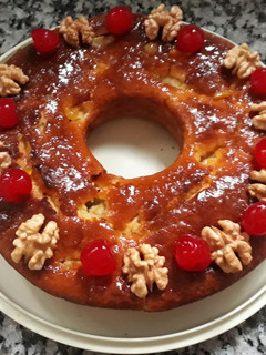 Una foto de Torta de manzanas fácil y ricaaaa!!