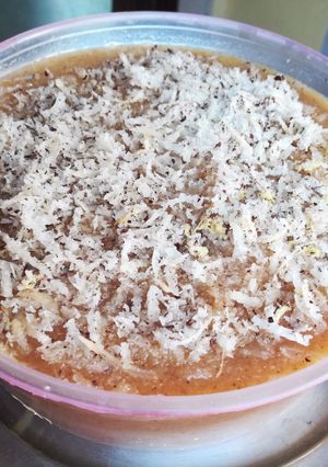 A picture of Sooji halwa.