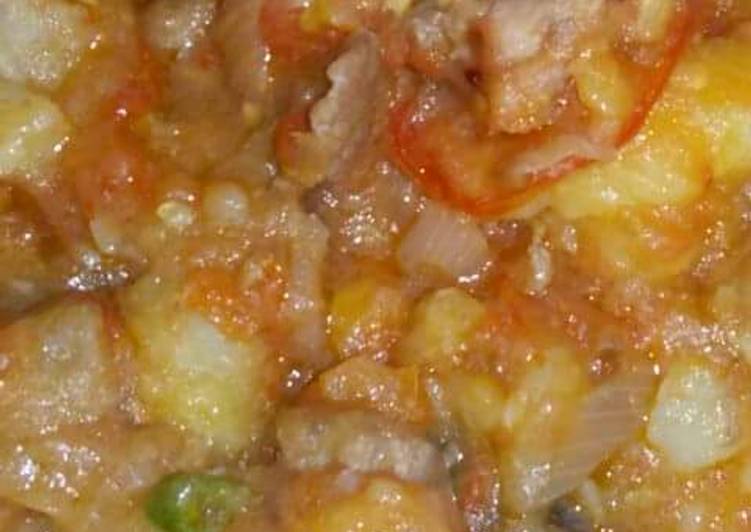 Recipe of Homemade Stewed beef with potatoes