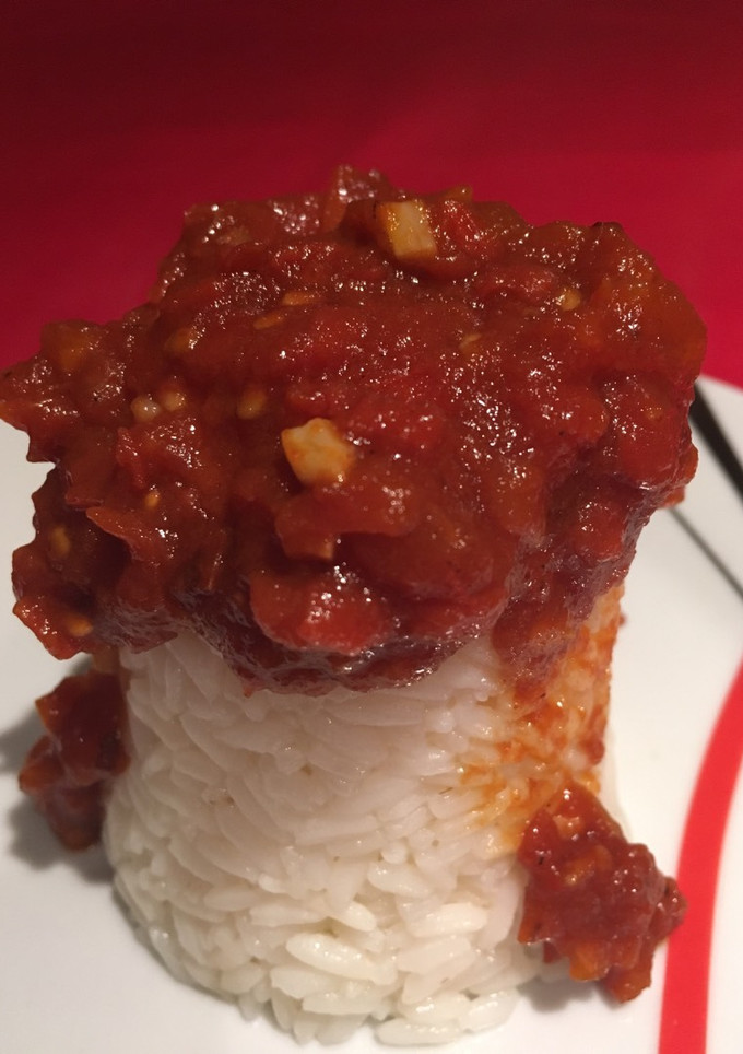 Una foto de Arroz con tomate