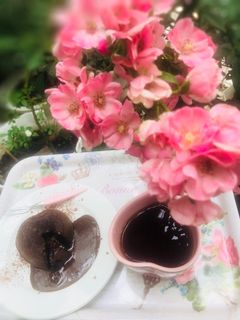 Hình của món Air fryer Milo lava cake.
