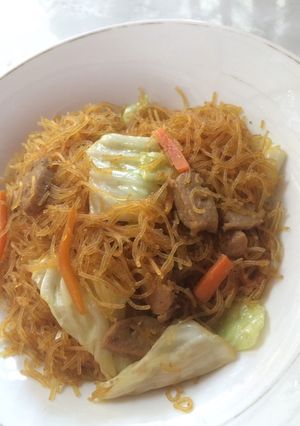 Foto resep Bihun goreng bakso simple
