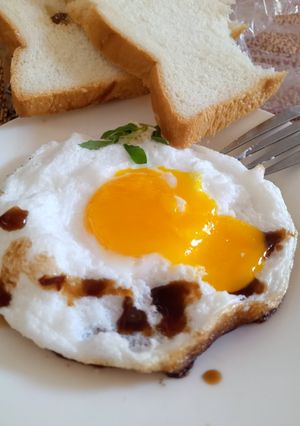 Hình của món Trứng omelette.