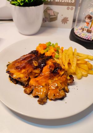 Foto resep Barbeque Chicken Steak
