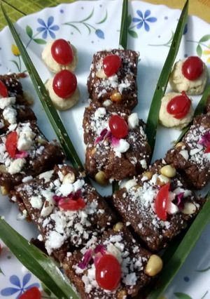 A picture of Date Burfi.