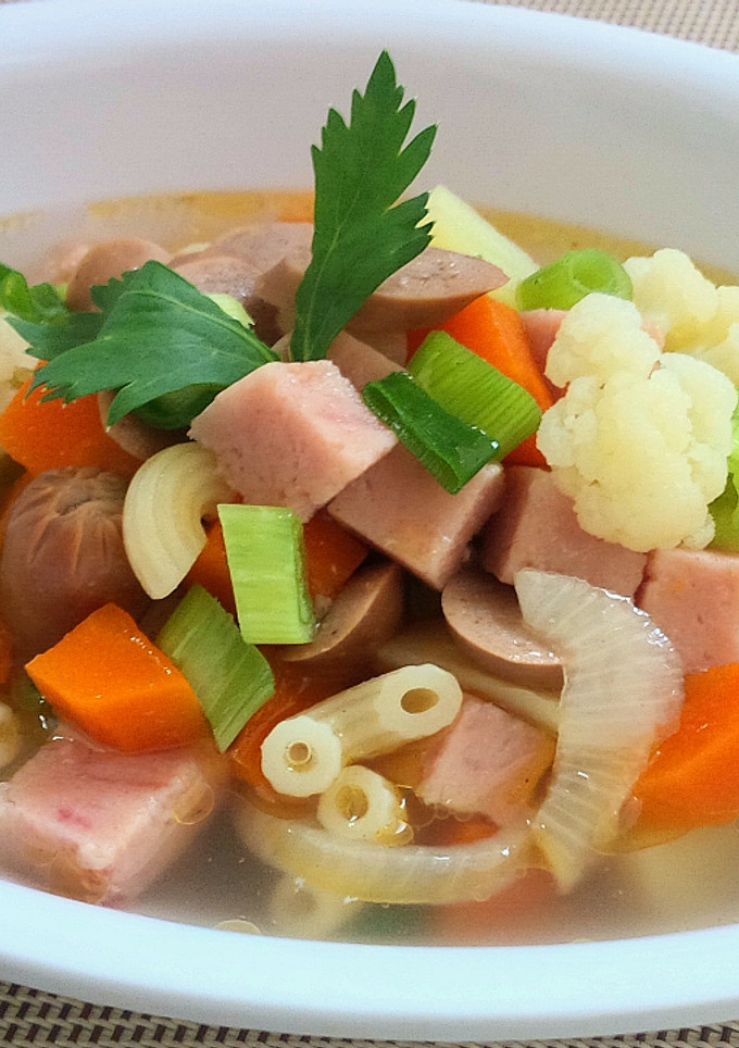 Foto resep Sup Maling Sayuran mudah cepat (non halal)