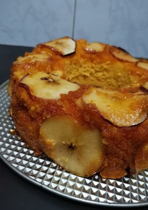 Una foto de Torta de manzana invertida