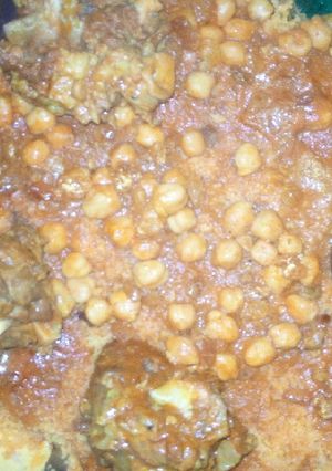 صورة لوصفة كسكسي تونسي بالزبيب
