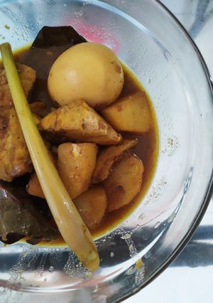 Foto resep Semur tahu telur kentang