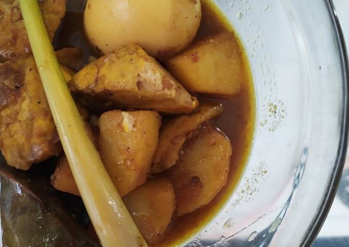 Semur tahu telur kentang