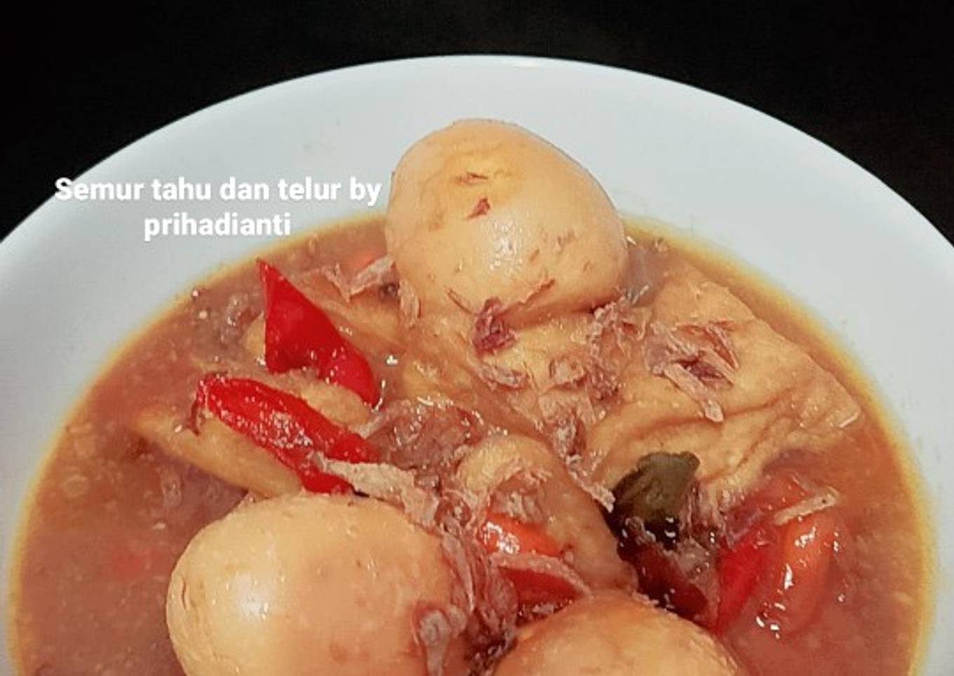 Semur Tahu Telur