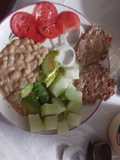 Pacholas cuaresmeñas con frijoles y verdura