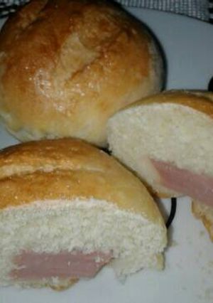 Una foto de Pancitos caseros con Jamón