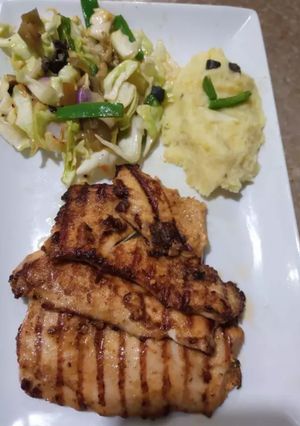 A picture of Chicken steak.