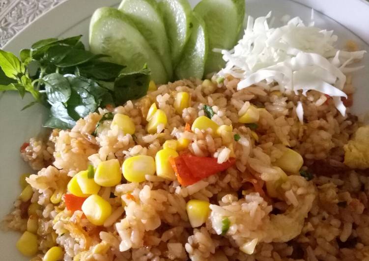 Resep Nasi goreng jagung manis Anti Gagal