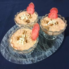 A picture of Carrot chocolate pudding.