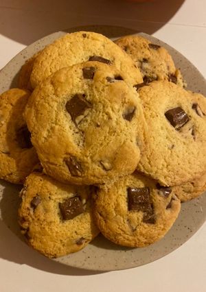 Une photo de Cookies aux kinder maxi