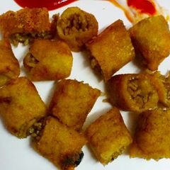 A picture of Noodles Spring rolls.