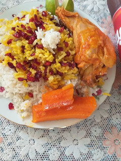 عکسی از دستور زرشک پلو با مرغ