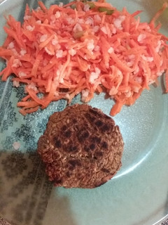 Una foto de Hamburguesa de lentejas veganas
