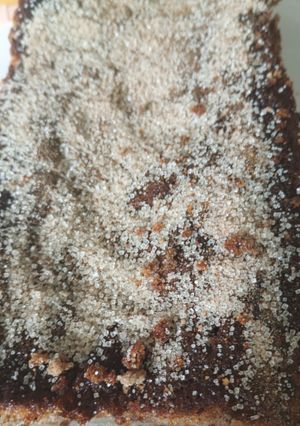 Una foto de Budín de manzana, canela y nueces