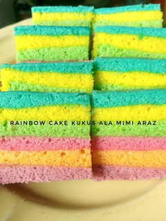 Foto resep Rainbow Cake Kukus