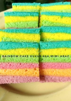 Foto resep Rainbow Cake Kukus